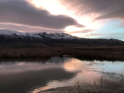 Sunrise at Oxford Slough Waterfowl Production Area 